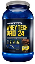 Whey Tech Pro 24 - Whey Protein Isolate & Concentrate Powder - Brookie (2 lbs.)