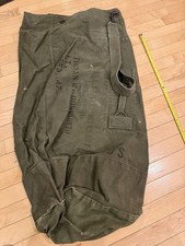 WWII US Army Canvas Duffel Bag Vet Named Numbered Stencil Dated 1940s
