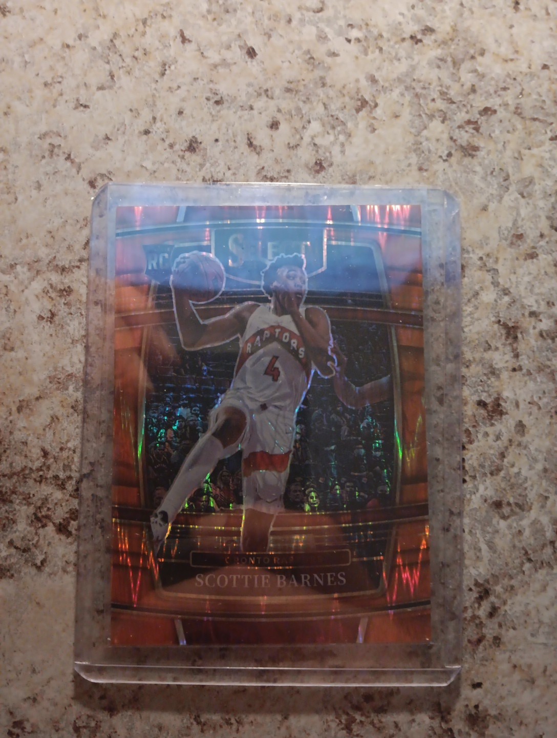 2021-22 Panini Select - Concourse Scottie Barnes #74 Orange Flash Prizm (RC)