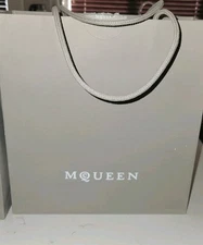 Authentic Alexander McQueen Empty Gift Shopping Bag Tote Lot Of 2 
