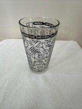 Vintage Libbey Cocktail Mixing Glass 7 Recipes & Measures Made in USA