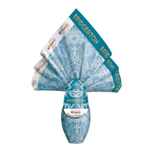 BRIDGERTON Uovo Pasqua grafica Celeste Cioccolato Finissimo Latte 240 gr witor's