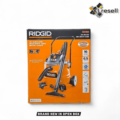 #ad #ad RIDGID 16 Gal. 6.5 Peak HP NXT Wet Dry Vac w Cart amp;Fine Dust Filter OPEN BOX $78.97