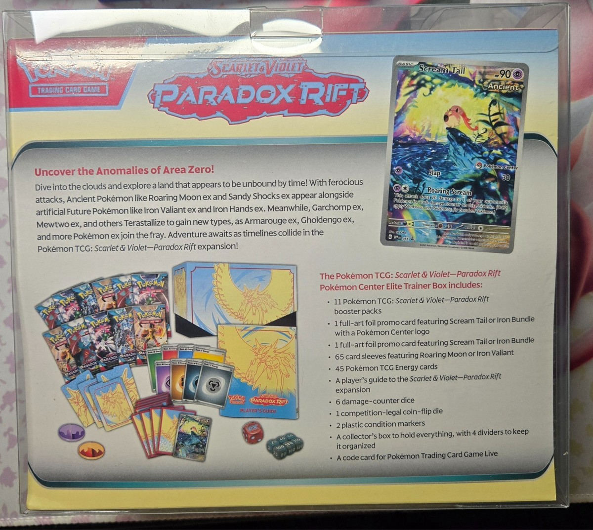 Paradox Rift Pokemon Center Elite Trainer Box Roaring Moon New And Sealed |  eBay