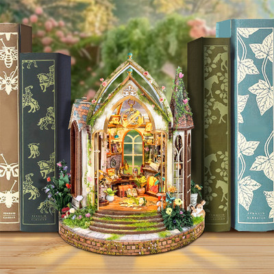 Dream Flower Research Institute Miniature Dollhouse Building Toy Model for Gifts