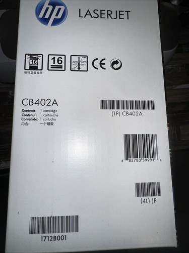 Genuine HP 642A Yellow CP4005 Toner Cartridge CB402A - Photo 2/3