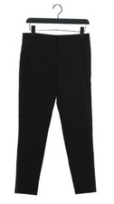 Mango Women's Suit Trousers UK 8 Black Polyester with Viscose Dress Pants