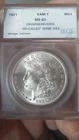 1921 MORGAN DOLLAR  *   VAM-1  SO CALLED ZERBIE DIES   *