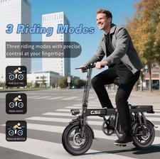 Black E-bike 500W Peak Motor,22MPH 35 Miles, 48V 15AH Folding Removable Battery