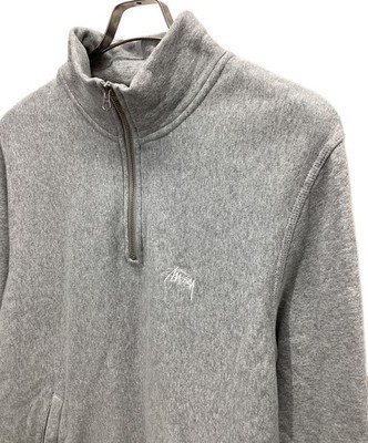 トップス stussy knit gray double zip stussy Half-zip sweatshirt Size: M Gray ca28629 Men | eBay