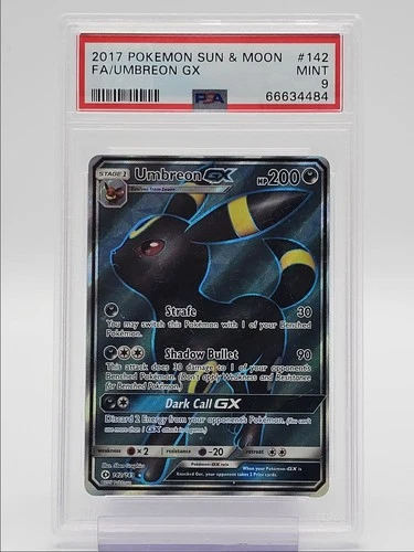 UMBREON VMAX 2017 POKEMON SUN & MOON ULTRA RARE MINT 142/149 PSA 9 Q4444