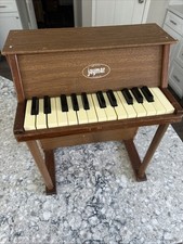 Piano infantil Jamar vintage de 25 teclas pequeño de madera hecho en EE. UU. música para niños pequeños