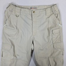 511 Tactical Pants Mens 38x30 Fits 38X29 Beige Cargo Utility Rip Stop Stretch