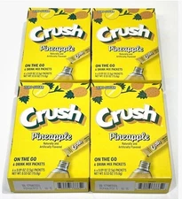 Crush Pineapple Singles To Go Drink Mix - Pack of 4