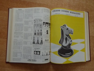 Zeitschrift Chess Digest Magazine 8. Jahrgang 1975 gebunden - Bild 1 von 2
