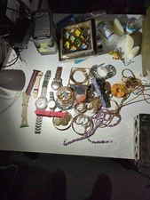 Vintage To Now Jewelry 1/2 lb  Lot Please Read Description Wear Or Crafts