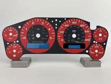 US Speedo Red Gauge Face for 2007-2013 Chevy & GM Truck/Suv Clusters (Diesel)