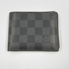 Louis Vuitton N63261 Damier Graphite Slender Wallet, Men's Bifold Gently used
