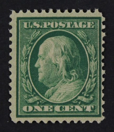 CKStamps: US Stamps Collection Scott#357 1c Franklin Unused NG Bluish