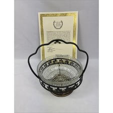 Chicago Mobster Al Capone Personally Owned Glass And Metal Sugar Bowl w COA