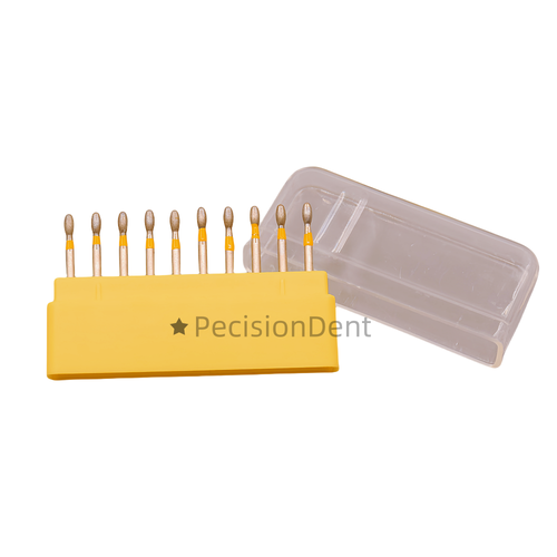 10Pcs Dental Diamond Burs Drill Football Shape Head for High Speed Handpieces - Picture 27 of 54