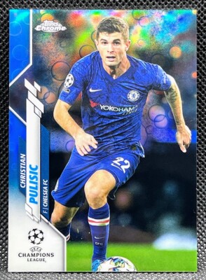 2019-20 Topps Chrome UCL=Christian Pulisic= Blue Bubbles