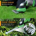 WORKPROX 20V 2-in-1 Cordless Electric Grass Shear&Shrubbery Trimmer Grass Cutter