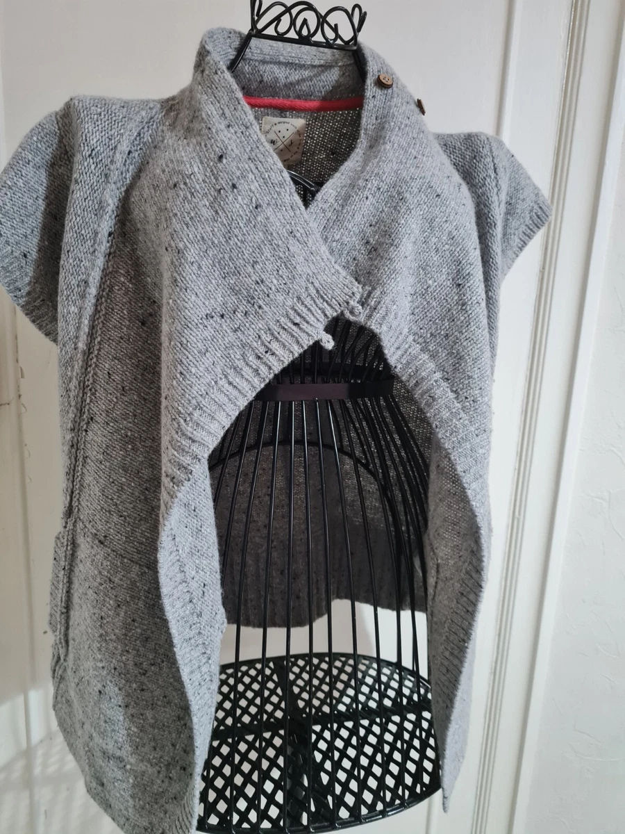 White Stuff Grey Cardigan Sleeveless Size 12 Warm and cosy | eBay