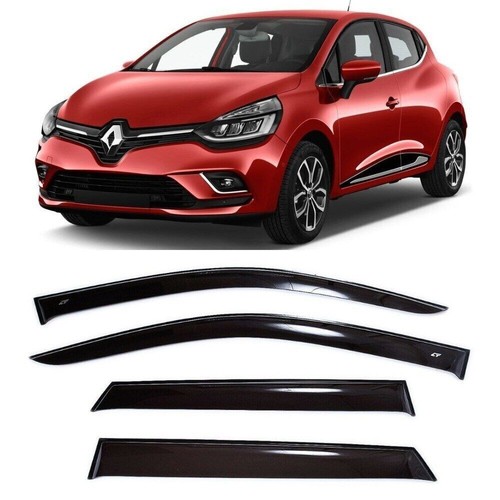 Tapeon Window Wind Visors Guard Vent Deflectors For Renault Clio Hb