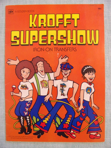 Vintage 1977 Krofft Supershow Iron On Transfers Sid And Marty BOOK OF 6