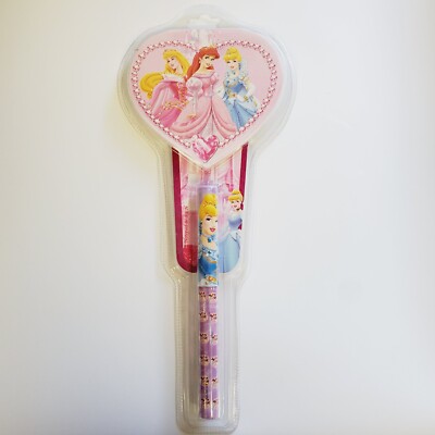 Vtg 2000s Disney Princess Pen Pink. Cinderella, Snow White, Ariel Little Mermaid