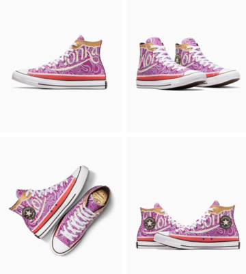 NEW Women's CONVERSE x Wonka Chuck All Star Chocolate Swirl Oompa