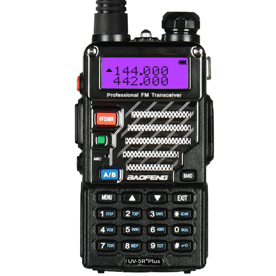 USA Baofeng UV-5R + Plus V/UHF Handheld Ham Two-way Walkie Talkie Transceiver HT - Image 2 of 4