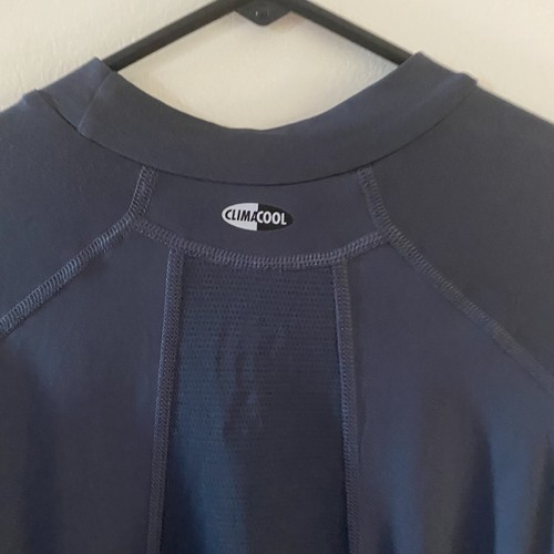 Vintage adidas Long Sleeve Men's Small S Athletic Shirt Stripes Gray ClimaCool - Picture 5 of 10