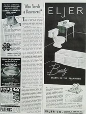 1953 Eljer  bathroom bathtub sink original ad