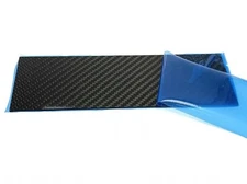 Gloss Black Real Carbon Fiber Twill Sheet Panel Plate Plain 3mm x 100mm x 250mm