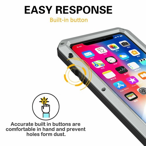 Shockproof Case Aluminum Metal Glass Heavy Duty Cover For iPhone SE 2nd 2020 - Picture 9 of 12