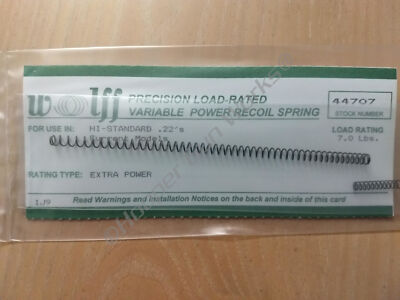 Wolff for Hi-Standard Variable Recoil & Firing Pin Spring .22 7lb 44707