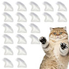 20Pcs Cat Pet Nail Caps Soft Claw Adhesive Covers Cat Paws Protector Kitten Toy