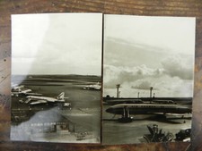 2 Foto D'epoca Anni '50 AIR FRANCE Caravelle F-Boha Aereo Aeroporto Parigi B/N