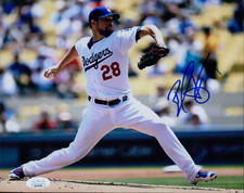 Bud Norris Los Angeles Dodgers Signed 8x10 Matte Photo JSA Authenticated