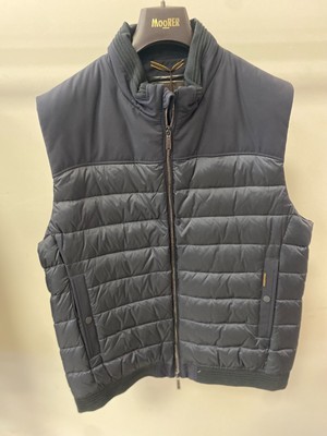 Moorer Vest Jacket Men s New With Tags Size 54  Edipokns dark Blue $1,100.00