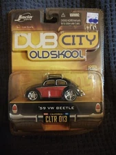 Jada Toys Dub City 59 VW Beetle Old Skool Red Black Wave 2 2006 Volkswagen