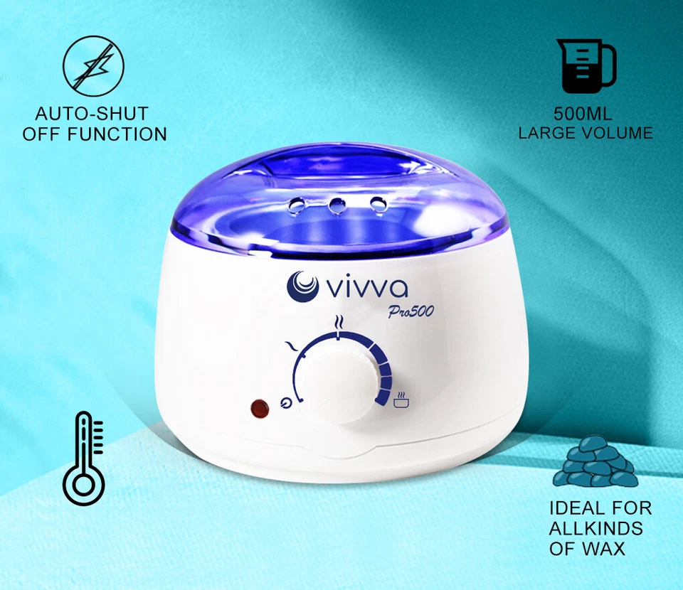 VIVVA Wax Pot Wax Warmer Hard Wax Bean Body Remover Heater Waxing Machine Kit - image 4 of 4