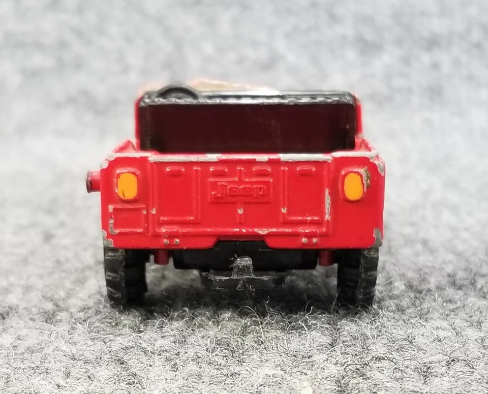 Vintage Corgi CJ5 Jeep 1/43 scale diecast toy made Gt Britain red - Image 4 of 4