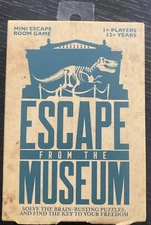 Escape From The Museum Mini Escape Room Card Game Professor Puzzle NEW Sealed