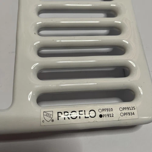 PROFLO PF912  9-1/2" White Porcelain Half Top Grate New in Box - Picture 2 of 8