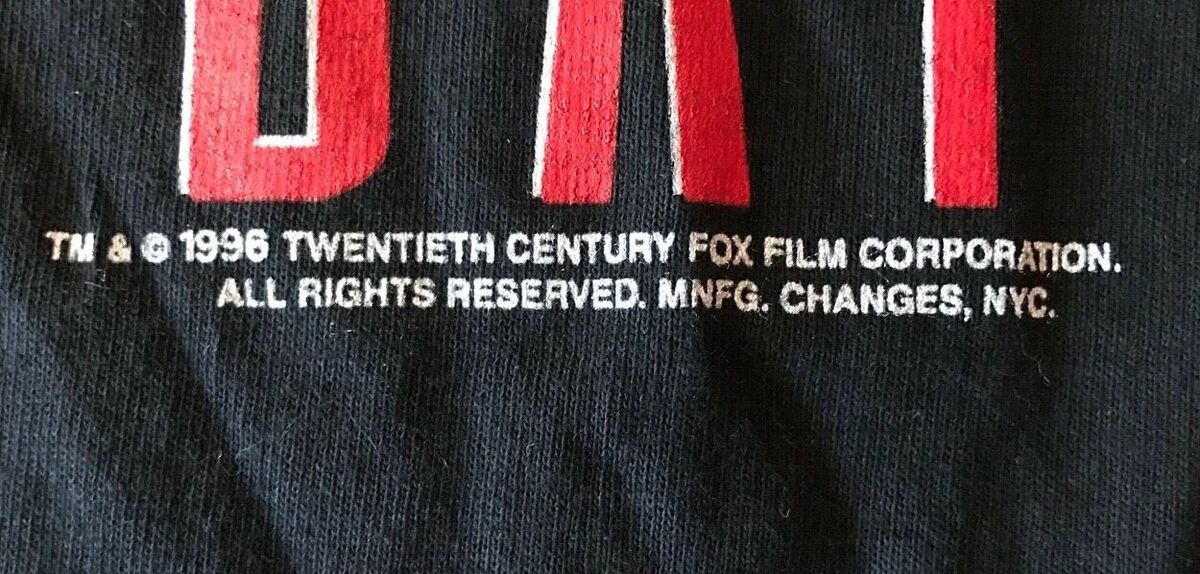Rare Vintage 1996 Changes Independence Day ID4 Movie T-Shirt Rare Vintage 1996 Changes Independence Day ID4 Movie T-Shirt