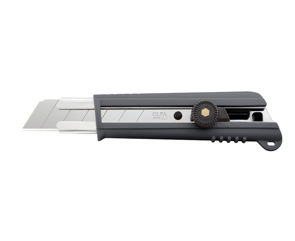 OLFA 25mm Non-Slip Heavy Duty Cutter with H-Type Screw Lock Japan Made