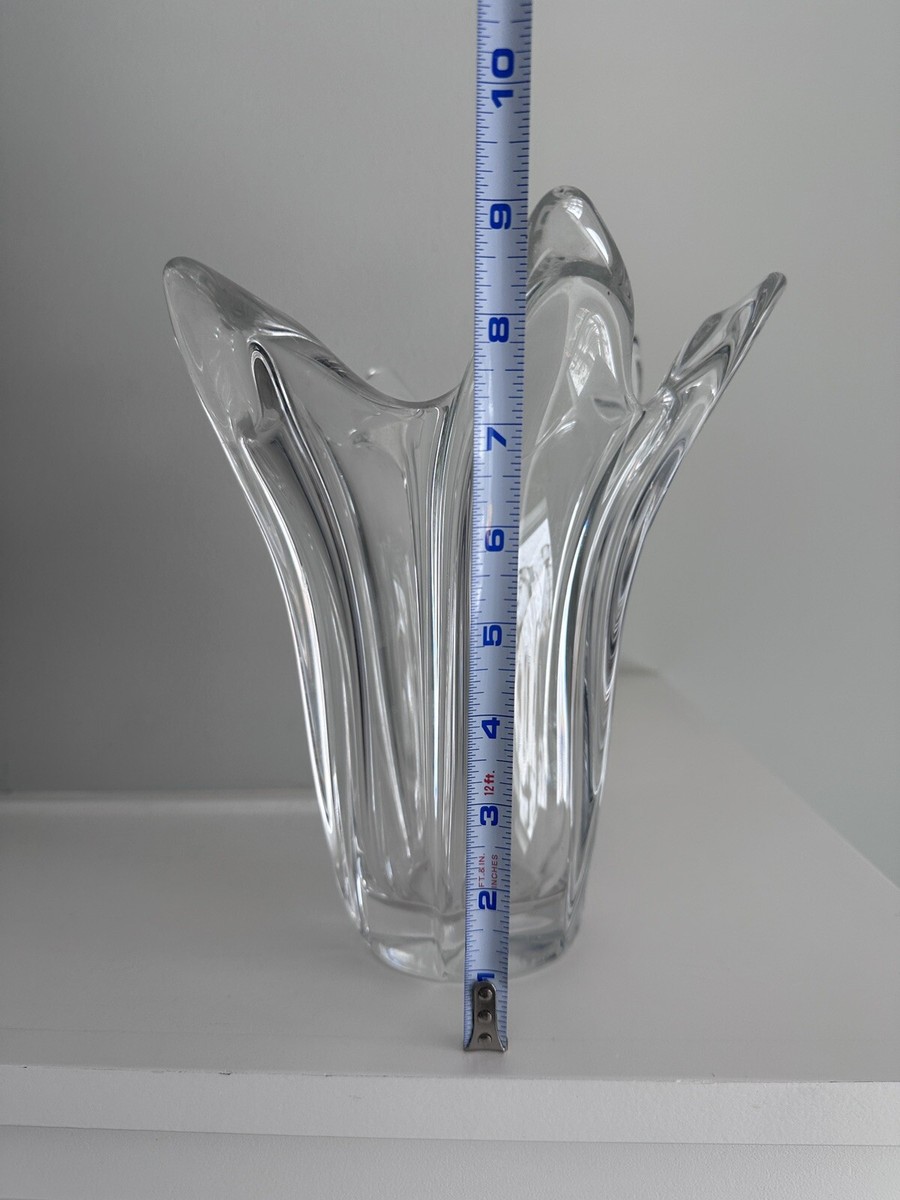 ART VANNES Vintage 6-Prong Crystal Vase 9” - Made In France | eBay